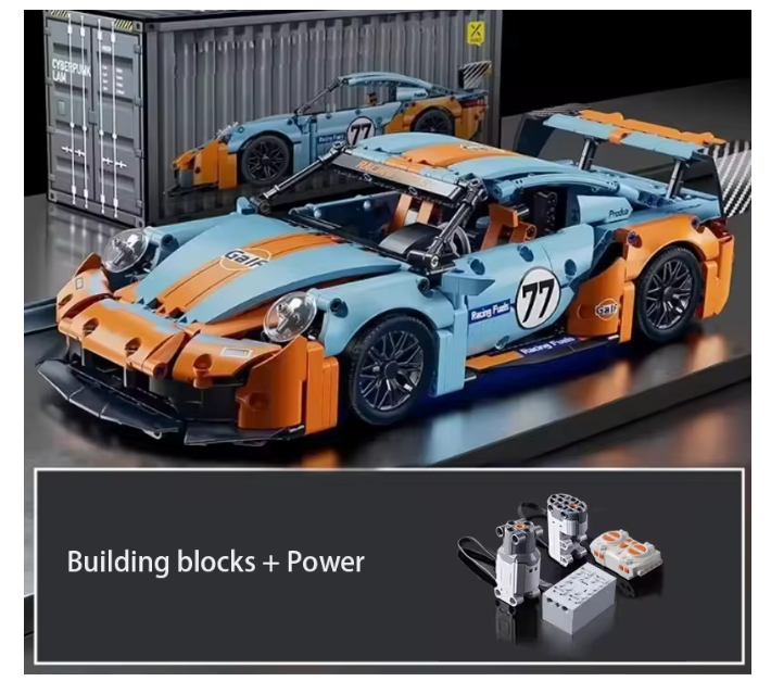 1:14 Building Blocks Car Set Construction Toy,Design Collectable Model Car Building Kit Scale Sport Car for Children - Cars and Power With box